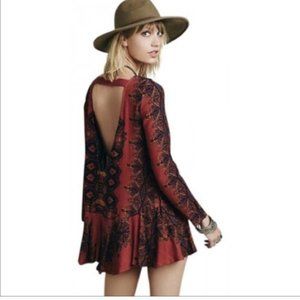 Free People Smooth Talker Tunic Dress Copper